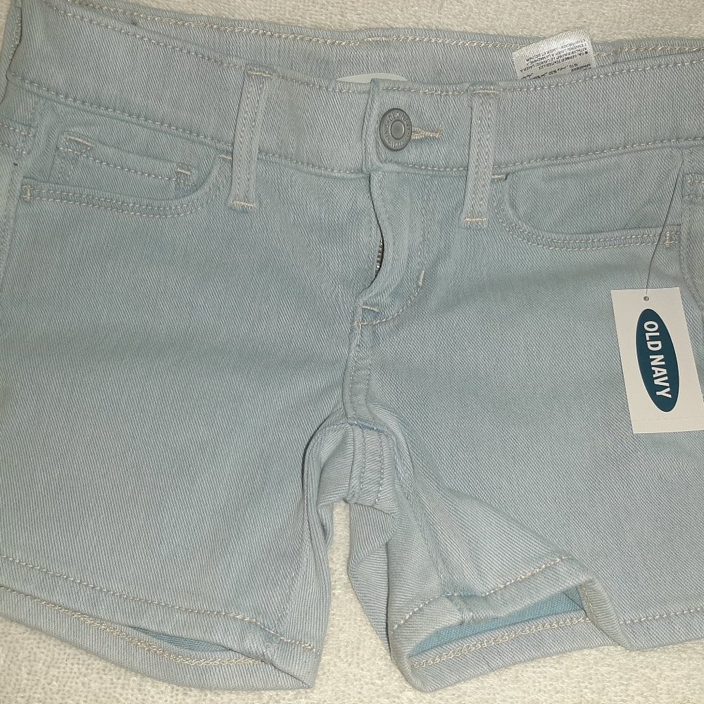 Old Navy Girls Size 6 Light Blue Shorts NWT
